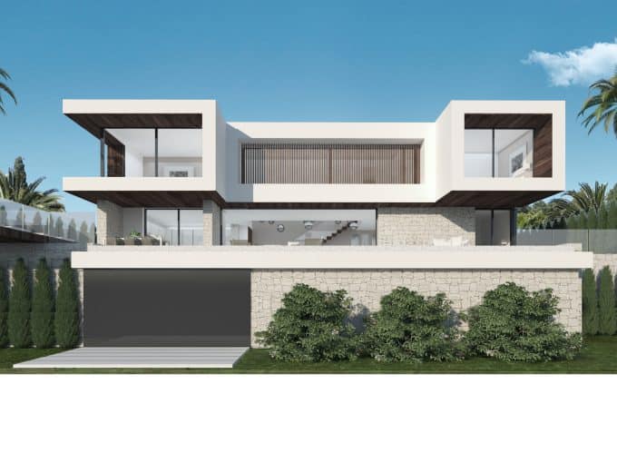 Luxury villa project with panoramic sea views in Mijas