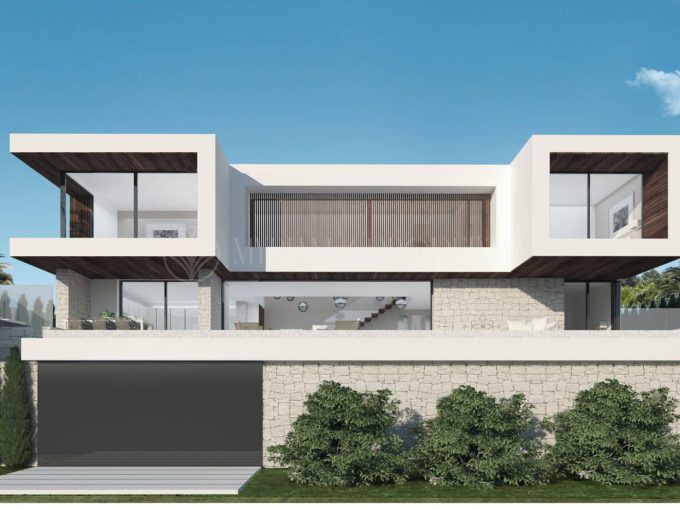 Luxe villa project met panoramisch zeezicht in Mijas