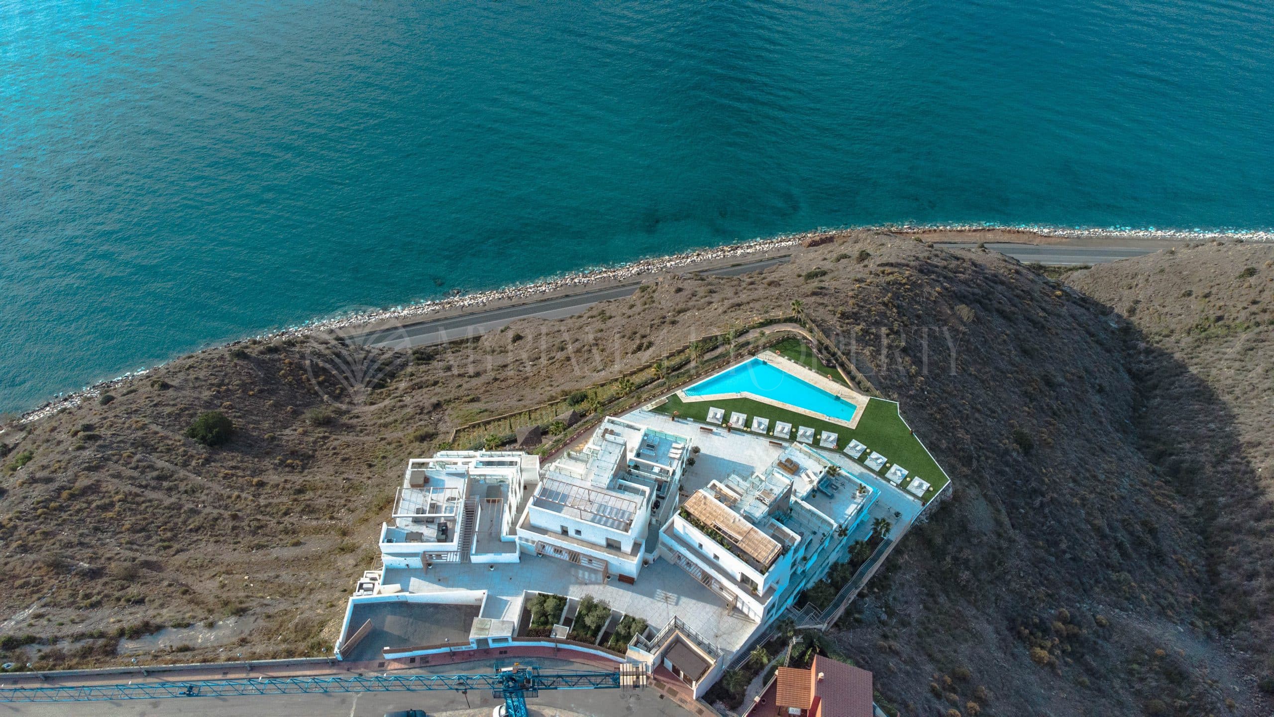 Luxury new design apartments with frontal panoramic sea views in Nerja